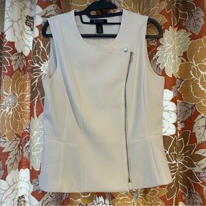 White House Black Market Zip Tank Top Vest